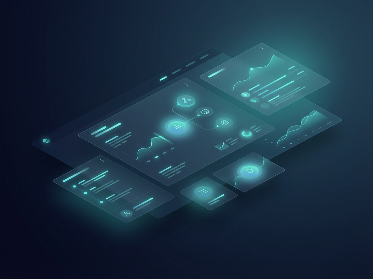 OpenClaw 摘要與資訊整理視覺，展示多層卡片與重點萃取